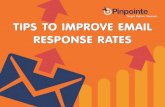 TIPS TO IMPROVE EMAIL RESPONSE RATES · webinar-email-marketing-101-2012 Author: Pinpointe Subject: Email Deliverability Tips Keywords: Email marketing best practices, email marketing