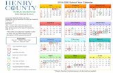 2019-2020 School Year Calendar · May 22 - Magna Vista High May 23 - Bassett High Inclement Weather Make Up Days December 20 (to become full day for students) January 2, 3 February