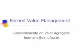 Earned Value Management - cin.ufpe.brif717/slides/pmbok-custos-analise-valor-agregad… · SV CV Nome Índice indicativo da performance do planejamento de custo Cost EV / AC Performanc