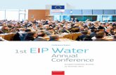 Conference Report 1st EIP Water Conference...2 EIP WATER CONFERENCE REPORT 2013 Out of the 370 conference participants, about half handed in the evaluation sheet (167). The evaluation