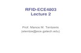RFID-ECE4803 Lecture 2users.ece.gatech.edu/etentze/ECE4803_RFID_General.pdf · Mobile Broadcast WRAN WMAN WPANWPAN WLAN 802.15.1 Bluetooth 802.15.1 Bluetooth 802.15.4 ZigBee 802.15.4