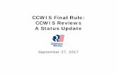 CCWIS Reviews Presentation - acf.hhs.gov · CCWIS Reviews Presentation Author: Department of Health and Human Services Subject: CCWIS Reviews Presentation Keywords: CCWIS Reviews,