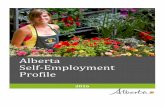Alberta Self-Employment Profile Self-Employment Profile 2016. Page | 2 Overview Self-employment represents