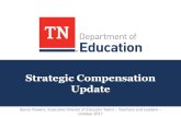 Strategic Compensation Update - Tennessee€¦ · Compensation Reform in Tennessee 2007 •Compensation law passed by legislature 2010-11 •Evaluation required as part of First to