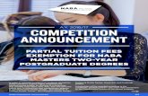 A.Y. 2016/17 COMPETITION ANNOUNCEMENT · COMPETITION ANNOUNCEMENT A.Y. 2016/17 PARTIAL TUITION FEES EXEMPTION FOR NABA MASTERS TWO-YEAR POSTGRADUATE DEGREES In order to promote excellence