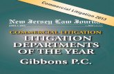 cOMMERcIAL LITIGATION LITIGATION DEPARTMENTS OF THE YEAR … · 2019-01-16 · monday, april 1, 2013 njlj.com statewide legal authority since 1878 Litigation Department of the Year