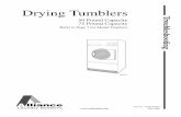 Drying Tumbler Troubleshooting Manual - DLS Maytag · Troubleshooting Part No. 70398301R1 June 2008 Drying Tumblers 50 Pound Capacity 75 Pound Capacity Refer to Page 7 for Model Numbers