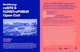 Residency: reSITE and KUNSTrePUBLIK are pleased to ... · in the unit needs to be covered by resident). Selection Requirements: Artists will be selected in a two-step process. reSITE