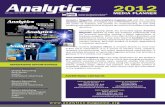 2012 - analytics-magazine.organalytics-magazine.org/pdfs/Analytics_MediaKit_2012.pdf · 2012 CaleNDar sCHeDUle BooK yoUr aD By aD Materials DUe January/February January 3, 2012 January