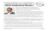 Volume Four Number 12 December 20, 2017 GEO Industry News · GEO Industry News Page 2 . Paul Ryan (R-WI), Speaker of the House, for agreeing thatCongress should not have picked winners