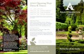 2020 Opening Days Dates & Times · 2020-06-18 · 2020 Opening Days Dates & Times: Arley Arboretum & Gardens are set within the picturesque surroundings of Arley Estate. “Arley