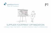 SUPPLIER FOOTPRINT OPTIMIZATION - goetzpartners€¦ · FRAGMENTED FOOTPRINT Expected increase in M&A activities and expansion in new markets lead to a more fragmented footprint,