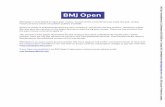 BMJ Open is committed to open peer review. As part of this … · reliability, and predictive, convergent, and discriminant validity, as well as the assessment of differentiation