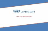 UNISDR Mid-year Review 2014 (v6.5) · DRR Country Documents in 11 Caribbean countries. Follow up planned with CEPREDENAC on the approval of the minimum common standards for NPs during