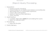 Query Evaluation Steps in Query Processingcs448/W12/notes/qeval.pdf · Query Evaluation Steps in Query Processing 1.Translation parsing, syntax checking check existence of referenced