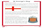 St George's Day · The Legend of Saint George There is a famous legend about Saint George slaying a dragon to rescue a princess. This is probably the most famous story about Saint