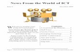 News From the World of ICT - The Maxwell School of ... · News From the World of ICT W elcome to another issue of the ICT newsletter! News From the World of ICT is our way of sharing