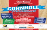 Tournament · Cornhole – Refers to any cornhole bag that has been pitched and passes through the cornhole board hole at anytime within the frame. Each cornhole is 3pts. A bag that