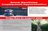 Brock BaseCamp Employment Opportunities › basecamp › wp-content › uploads › ... · Brock BaseCamp Employment Opportunities Trips Run in August 2019 Now Hiring: •Lead & Assistant