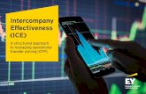 Intercompany Effectiveness (ICE) - EY · Intercompany Effectiveness (ICE) 5 Considerations for an OTP approach Key data points to address TP analytics Management and financial reporting