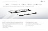 1U 19'' Horizontal Cable Manager Panel Datasheet| FS ... · 2 #35510 12x MTP Key Up to Key Down Adapters FHD Fiber Adapter Panel 3 #72910 1U 19'' Cable Management Panel with 5 Detachable