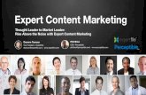 Expert Content Marketing › wp-content › uploads › 2016 › 08 › expert-co… · Sourcing advisors (e.g., Everest, TPI) General business media Local or national professional