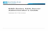 RAD-Series AAA Server Administrator’s Guide › documentation › RAD-Series_admin...RAD-Series Server software modules define the actions that the server performs in response to