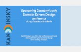 Sponsoring Germany’s only Domain Driven Design KanDDDinsky 2018.pdf“Patterns, Principles, and Practices of Domain-Driven Design”), Mathias Verraes (Founder of DDDEurope) and