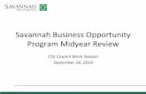 Savannah Business Opportunity Program Midyear …agenda.savannahga.gov › content › files › sbo-update-mid-year...–GDOT Contractor Directory –GDOT UCP Directory –Previous