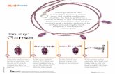 January: Garnet - Facet Jewelry Making - Jewelry Making ... › - › media › files › projects › 2017 › ... · garnets, a bicone, two spacers, a dangle, two spacers, and a