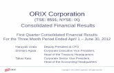 ORIX Corporation · 2012-07-25 · Head of the Treasury Headquarters Takao Kato Corporate Senior Vice President, ... and adjusted ORIX Corporation shareholders‘ equity, ... SGA
