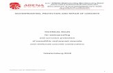 WATERPROOFING, PROTECTION AND REPAIR OF CONCRETE€¦ · Technical rules for ARENAFORCE materials 2 UDC 699.82 LBC 38.33 Technical rules for waterproofing and corrosion protection