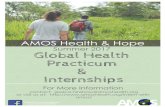 AMOS Health & Hope Global Health Practicum & Internships · • Resume • List of References • Interest in Internship *Note: All interns must complete the 3-week Global Health