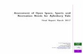 Assessment of Open Space, Sports and Recreation Needs for ......6 AV Open Space, Sport and Recreation Artificial Grass Pitches – Aylesbury Strategic Settlement (33,300 additional