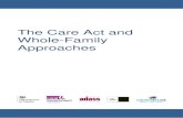 The Care Act and whole family approaches€¦ · The Care Act and whole-family approaches. Final draft 14/01/2015 7 Step one: Think family (Early intervention and prevention) A whole