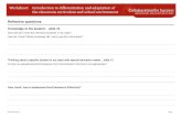 Introduction to differentiation and adaptation of the ...€¦ · Worksheet: Introduction to differentiation and adaptation of the classroom curriculum and school environment November
