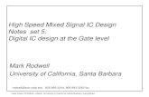 High Speed Mixed Signal IC Design Notes ... - UC Santa Barbara€¦ · class notes, ECE594A, rodwell, University of California, Santa Barbara, copyrighted High Speed Mixed Signal