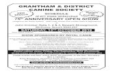 GRANTHAM & DISTRICT CANINE SOCIETYfossedata.co.uk/downloads/pdf/GRAN_OCT_18_Schedule.pdf · 2018-07-24 · GRANTHAM & DISTRICT CANINE SOCIETY SCHEDULE of 271 Class Unbenched 75th