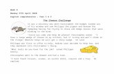 €¦  · Web viewWeek 6. Monday . 27th . April . 2020. English comprehension – Year 1 & 2. The Cheese Challenge. It was a blustery day when Christopher the badger looked out of