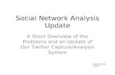 Social Network Analysis Providing · Tweet Specific Fields created_at Tweet timestamp Text: "Tue Jun 14 18:30:13 +0000 2011" id Tweet id (useful for URL creation) Number: "80703603437875201"
