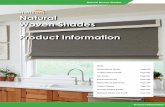 Natural Woven Shades Product Information · Deluxe Returns are attached to the face and headrail of the valance to eliminate gaps. They are approximately 1” shorter than the valance