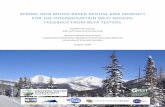 SPRING 2018 MODIS-BASED SPATIAL SWE PRODUCT FOR …Spring 2018 MODIS-based spatial SWE product for the Intermountain West region: Feedback from beta testers Heather Yocum with Jeff