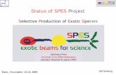 Selective Production of Exotic Species - INFN › ~lea-colliga › public-docs › 2009Meeting... · 2010-01-20 · Status of SPES Project. Selective Production of Exotic Species