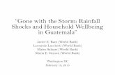 “Gone with the Storm: Rainfall Shocks and Household ... · • Measurement error? –Rainfall variability for the period 1970-2009 does not differ systematically between T and C