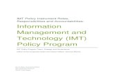 IMT Policy Instrument Roles, Responsibilities and ... Policy Program...IMT Policy Instrument Roles, Responsibilities and Accountabilities: Information Management and Technology (IMT)