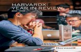 HARVARDX: YEAR IN REVIEW · published to date. 225. Individuals (faculty, undergraduates, graduates, technologists) engaged at one given time in developing content, conducting research,