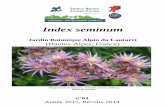 Jardin Botanique Alpin du Lautaret (Hautes-Alpes, France) · Année 2015, Récolte 2014 Index seminum Jardin Botanique Alpin du Lautaret (Hautes-Alpes, France) ... proposant un index