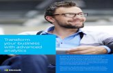 Transformdownload.microsoft.com/download/3/D/F/3DF8A7CA-5F3D-488B...Transform your business with advanced analytics By 2020, IDC forecasts that the world will generate 44 trillion
