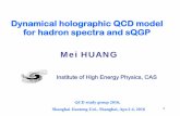 Dynamical holographic QCD model for hadron spectra and sQGPindico.ihep.ac.cn/.../10/material/slides/0.pdf · Dynamical holographic QCD model for hadron spectra and sQGP Mei HUANG.
