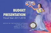 BUDGET PRESENTATION - Alameda County, Californiaacgov.org/MS/OpenBudget/pdf/FY17-18/DA 2017-18 BUDGET Power… · Budget 2017 –18 Proposed Budget Change from 2016 –17 Approved
